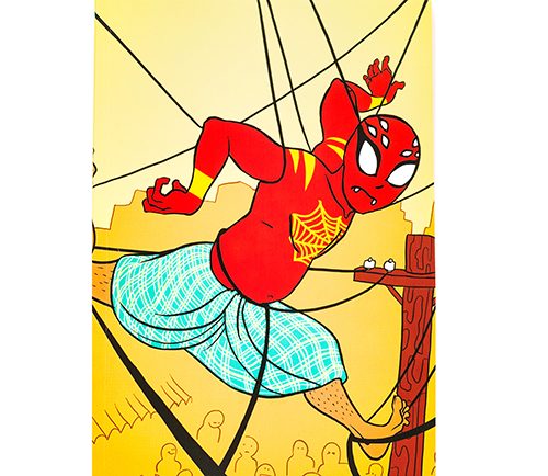 Sidey Spidey notebook, front cover